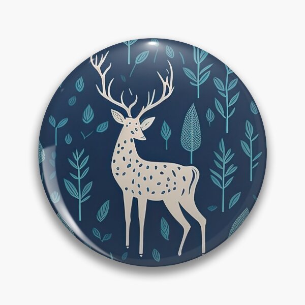 Item preview, Soothing Deers and Flowers Floral Pattern designed and sold by Wonder Of Light.