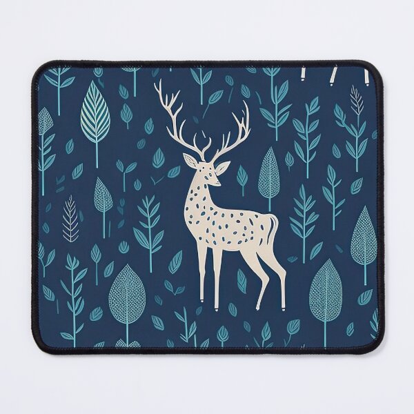 Item preview, Soothing Deers and Flowers Floral Pattern designed and sold by Wonder Of Light.