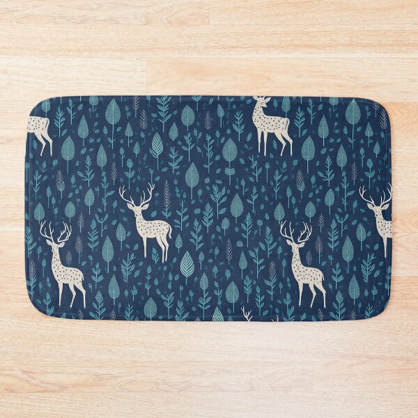 Item preview, Soothing Deers and Flowers Floral Pattern designed and sold by Wonder Of Light.