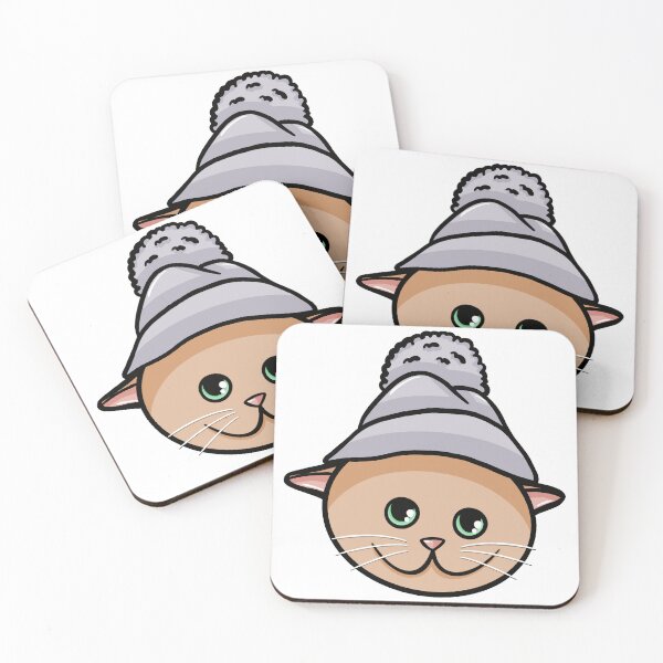 Item preview, Snow Cap Cat - Cats in Hats Sticker designed and sold by N9Livez.