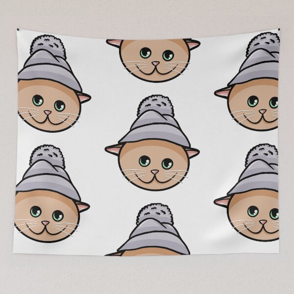 Item preview, Snow Cap Cat - Cats in Hats Sticker designed and sold by N9Livez.