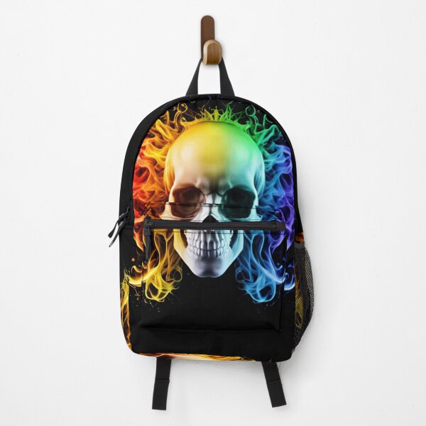 Item preview, Fusion of Flames: Colorful Skull designed and sold by stylestamp3.