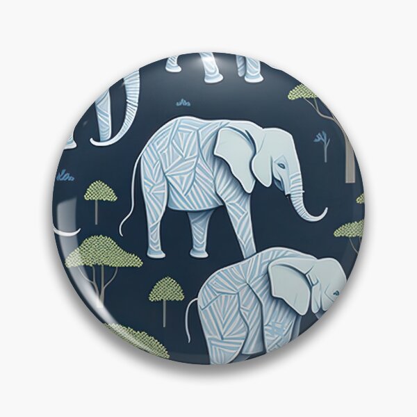 Item preview, Soothing Elephants andTrees Animal Pattern designed and sold by Wonder Of Light.
