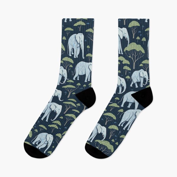 Item preview, Soothing Elephants andTrees Animal Pattern designed and sold by Wonder Of Light.