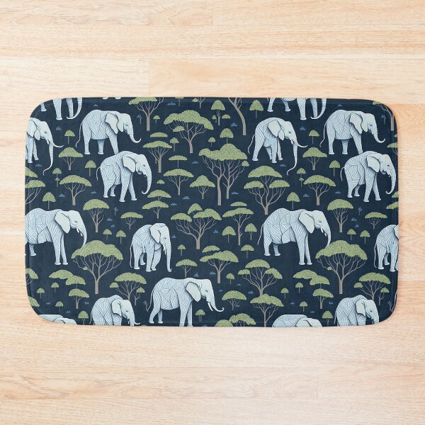 Item preview, Soothing Elephants andTrees Animal Pattern designed and sold by Wonder Of Light.