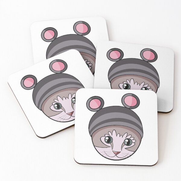 Item preview, Koala Cat Sticker - Cats in Hats designed and sold by N9Livez.