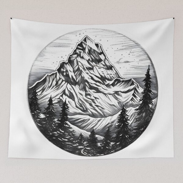 Item preview, Ski and Hiking Mountain designed and sold by rltv4.