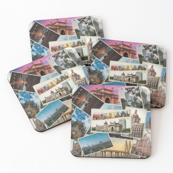 Item preview, Greetings from Mumbai in India Vintage style retro souvenir designed and sold by DeveloperProp0.