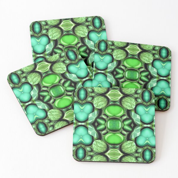 Item preview,  Amazing jewellery stone assortment painting with unique shades of green - ideal gift idea for jewelry green stone lovers. designed and sold by Ralek.