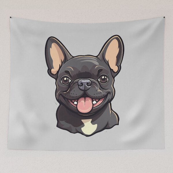 Item preview, Playful Grey Black French Bulldog puppy  designed and sold by BrilliantTShop.