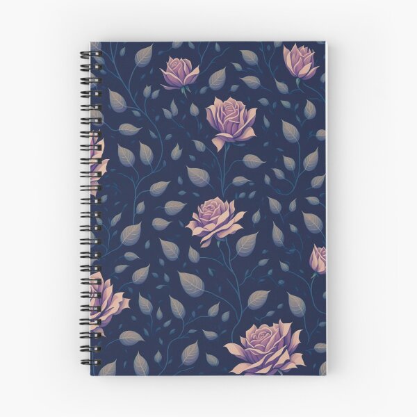 Item preview, Blue and Pink Rose Pattern designed and sold by Nerdesigns  - www.linkit.blog.