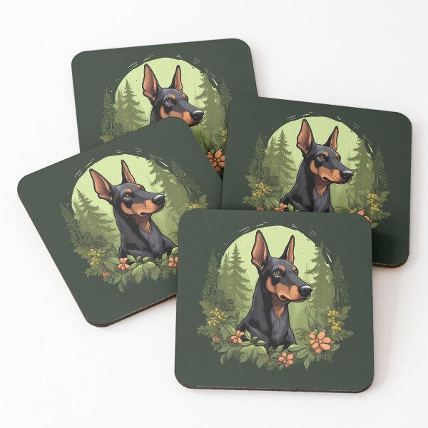 Item preview, Doberman Pincher In Enchanted Forest  designed and sold by BrilliantTShop.