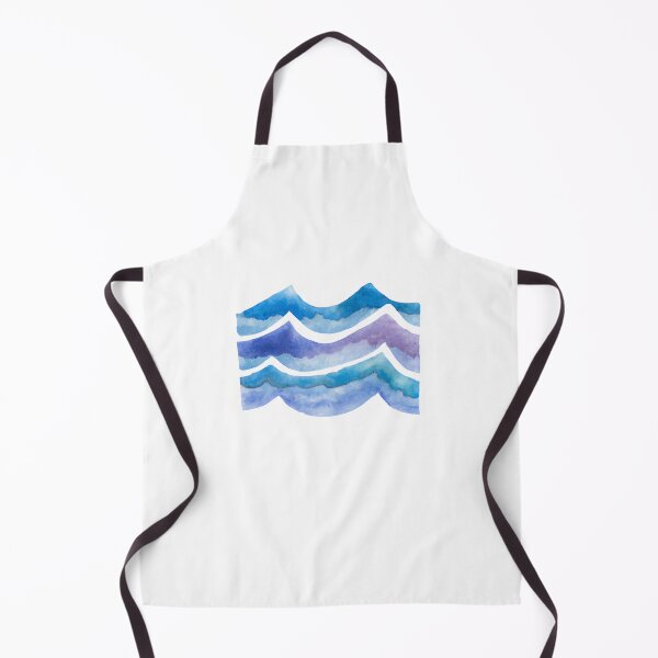 Item preview, Watercolor blue and purple ocean wave designed and sold by wonderxwander.