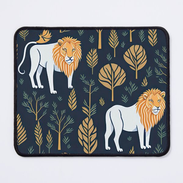 Item preview, Soothing Lions andTrees Animal Pattern designed and sold by Wonder Of Light.