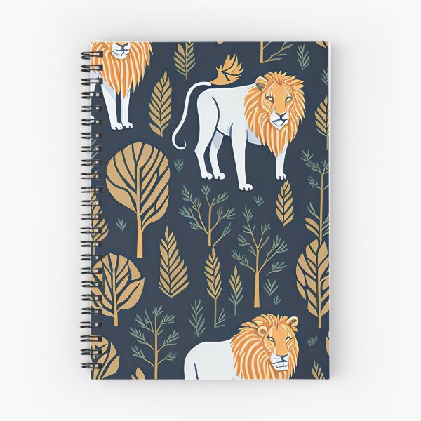 Item preview, Soothing Lions andTrees Animal Pattern designed and sold by Wonder Of Light.