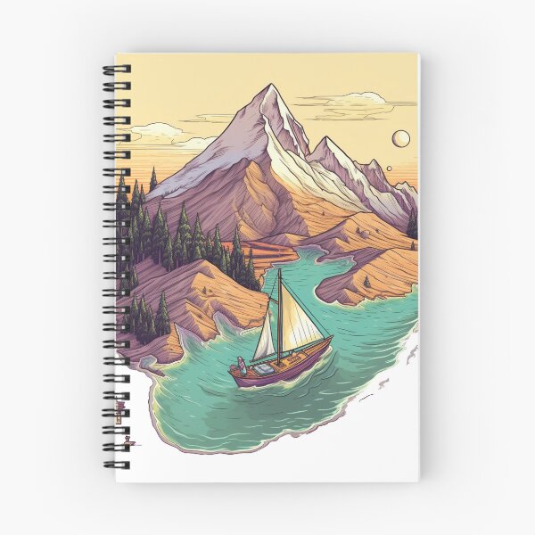 Item preview, Snowy Sunset Sailboat: Retro Isometric Pixelart designed and sold by SynthPrint.