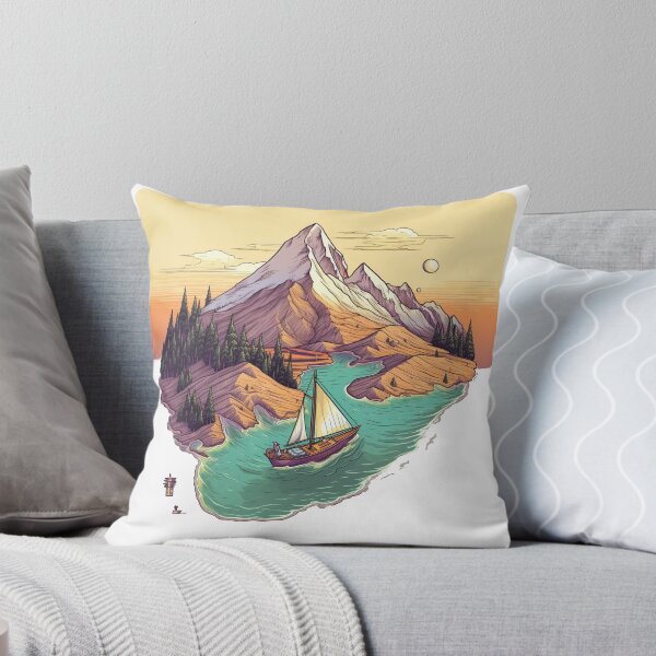 Item preview, Snowy Sunset Sailboat: Retro Isometric Pixelart designed and sold by SynthPrint.