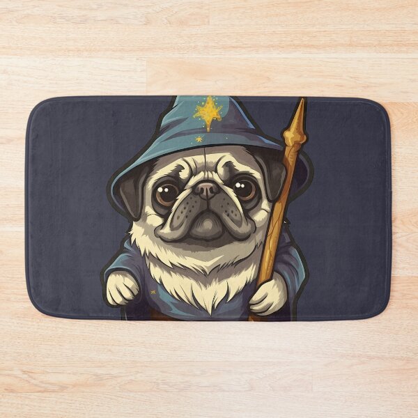 Item preview, You Shall Not Pass Cute Pug Wizard design designed and sold by BrilliantTShop.