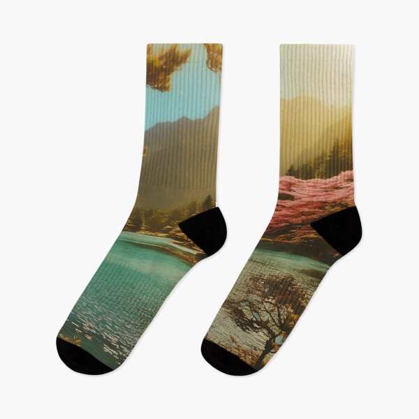 Item preview, Landscape of Japan Lake in Vintage Style designed and sold by JacobVisuals.