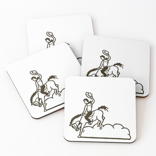 Aperçu de l'œuvre Cowboy Kickin' Up Dust créée et vendue par alexis zak.