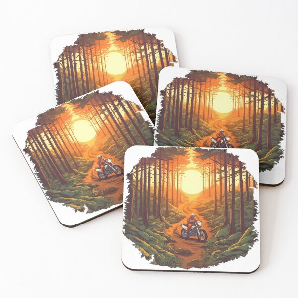 Item preview, Retro Sunset Forest Ride designed and sold by SynthPrint.