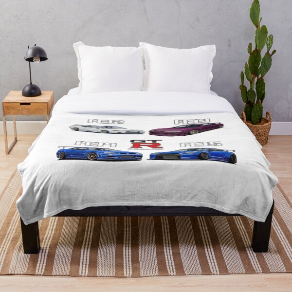 - JDM - GTR Collection Throw Blanket