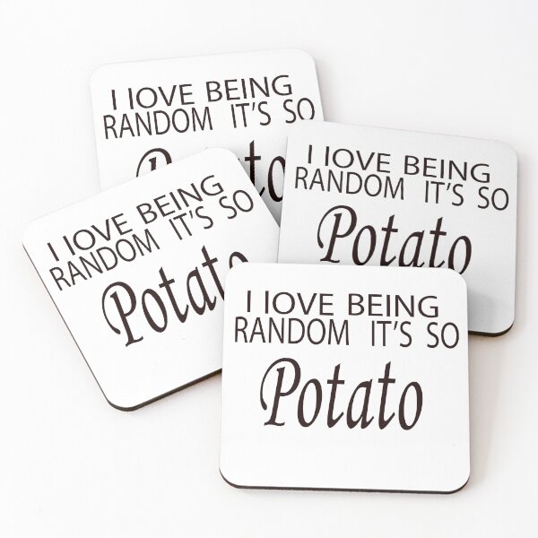Item preview, I LOVE BEING RANDOM IT'S SO POTATO,stickers designed and sold by khodjaikram20.
