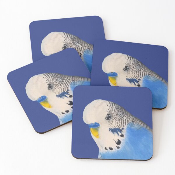 Item preview, Blue Budgie – Funny Parakeet– Painting designed and sold by wejollydigitals.