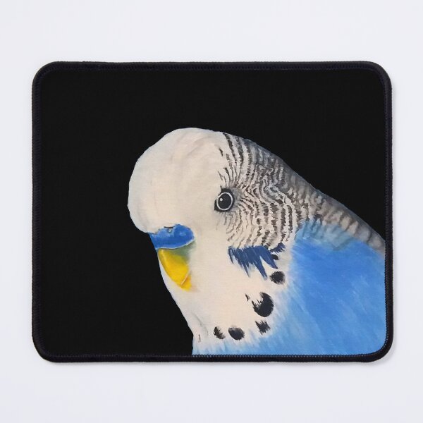 Item preview, Blue Budgie – Funny Parakeet– Painting designed and sold by wejollydigitals.
