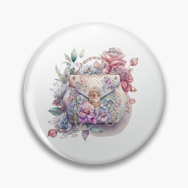Artikelvorschau, Luxuriöse Designer-Tasche mit Blumenmuster entworfen und verkauft von DreamiDreams.