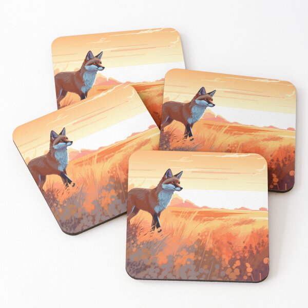 Item preview, Fox's Playful Pursuit: Dynamic Digital Artwork designed and sold by SynthPrint.