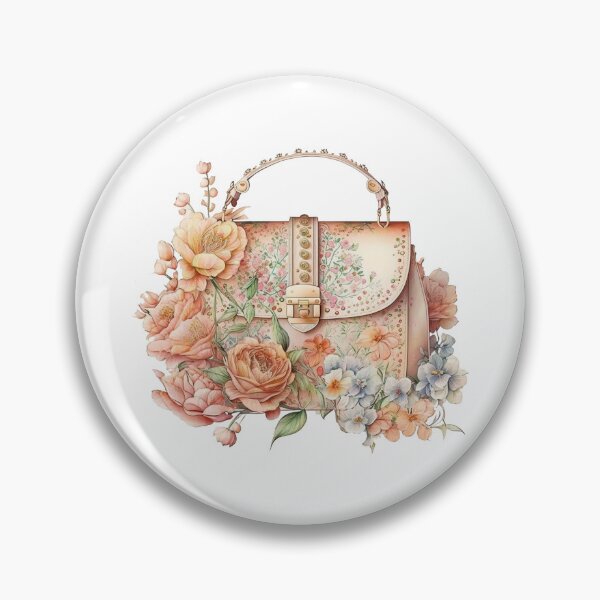 Artikelvorschau, Luxuriöse Designer-Tasche mit Blumenmuster entworfen und verkauft von DreamiDreams.