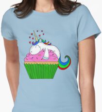 Unicorn Cupcake Women's Fitted T-Shirt