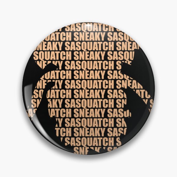 Item preview, Sneaky Sasquatch Silhouette Text PatternBlack designed and sold by swelldigz.