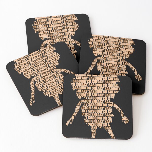 Item preview, Sneaky Sasquatch Silhouette Text PatternBlack designed and sold by swelldigz.