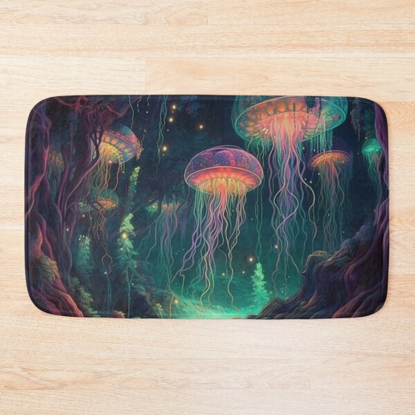 Item preview, Electric Jellyfish: Enchanted Forest designed and sold by OdysseyArtworks.
