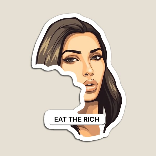 Aperçu de l'œuvre MANGEZ LES RICHES Kim Kardashian créée et vendue par BabylonFall.