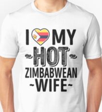 Ich liebe meine HEISSE Simbabwe-Frau - niedliches Simbabwe-Paare Romantische Liebes-T-Shirts u. Aufkleber Unisex T-Shirt