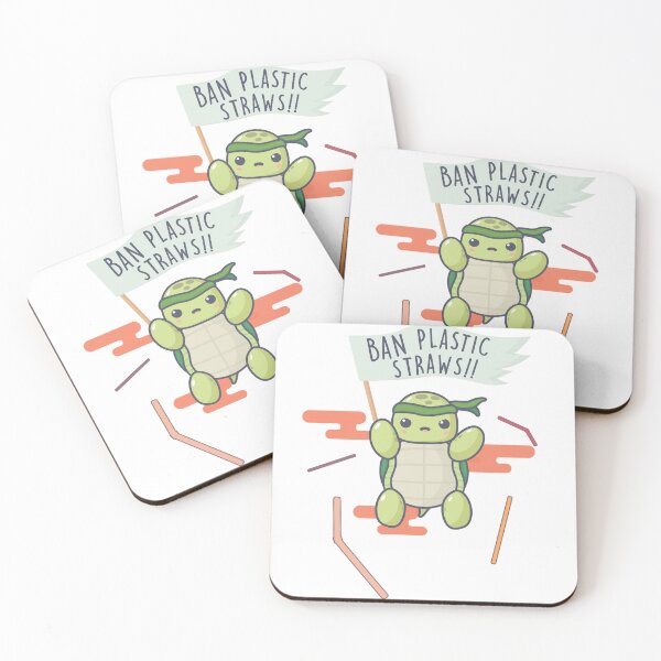 Item preview, Ban Plastic Straws - Turtles  designed and sold by Neufy.