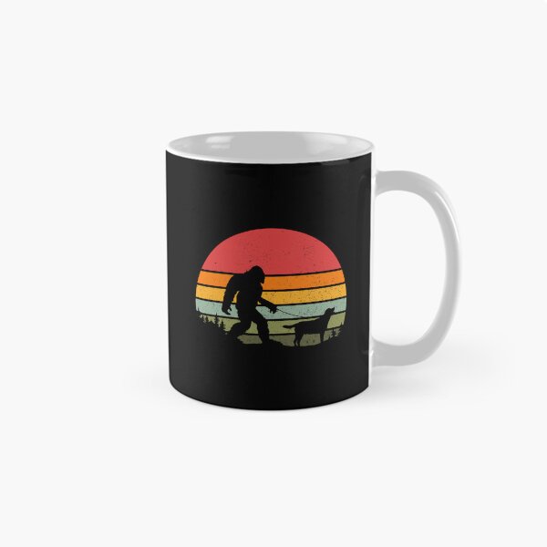 Item preview, Bigfoot Walking Labrador Retriever Dog Vintage Retro Funny Sasquatch designed and sold by swelldigz.