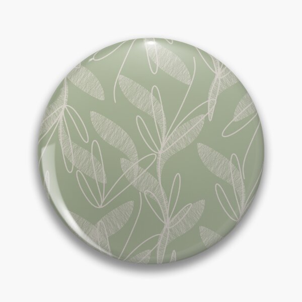 Item preview, Retro Botanical Pattern in Sage Green designed and sold by kierkegaard.
