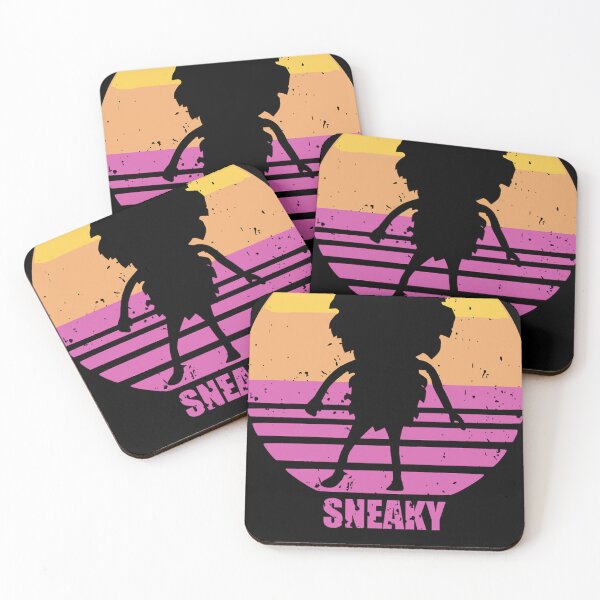 Item preview, Sneaky Sasquatch Silhouette Distressed Sunset Vaporwave designed and sold by swelldigz.
