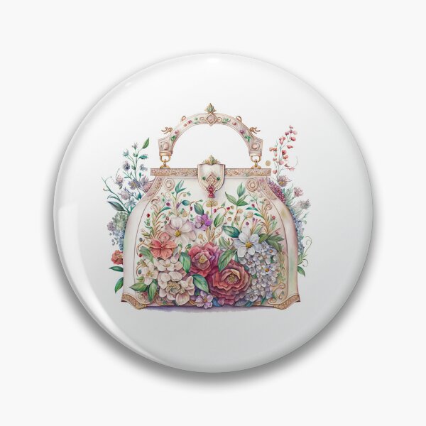 Artikelvorschau, Luxuriöse Designer-Tasche mit Blumenmuster entworfen und verkauft von DreamiDreams.