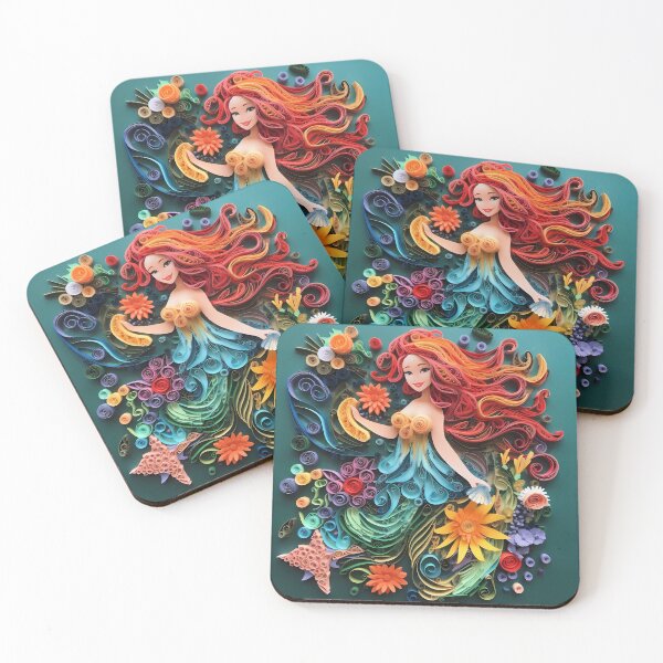 Item preview, Joyful mermaid, live ocean colors designed and sold by AdiRemba.