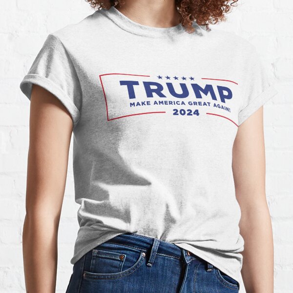 Vista previa del artículo con la obra «Donald Trump 2024», diseñado y vendido por 2GoodGoats.