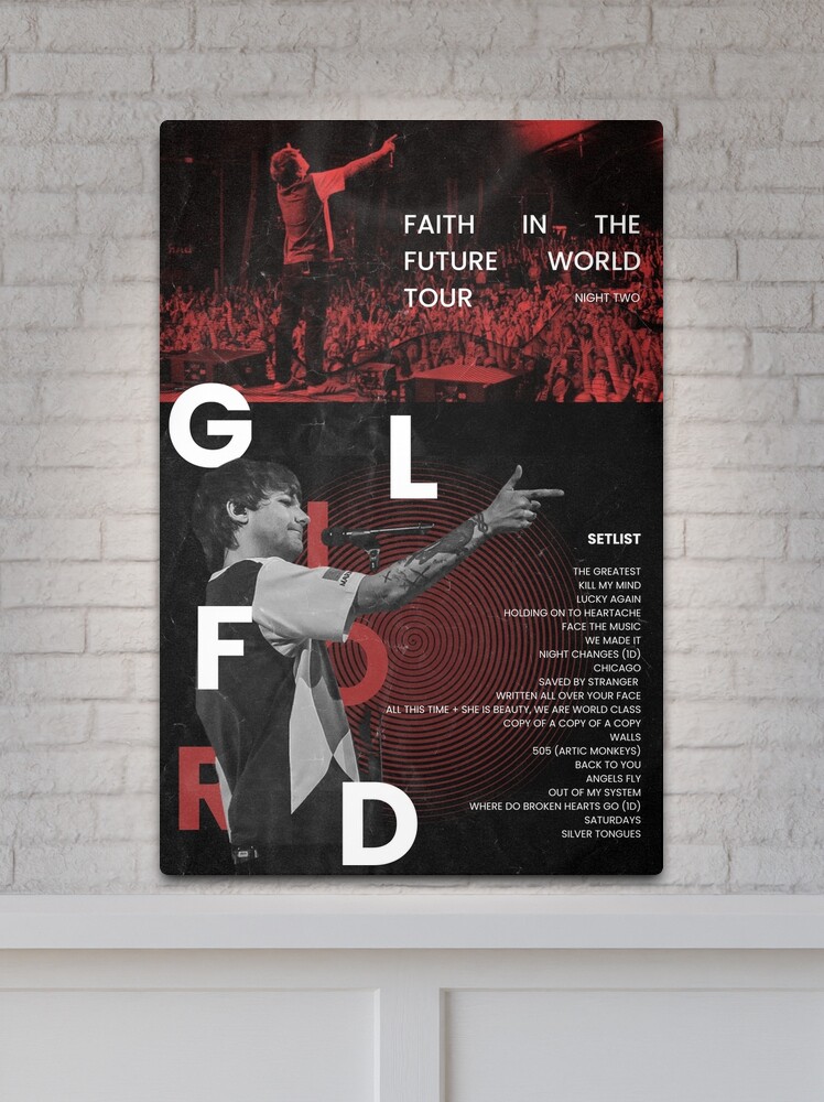 Louis Tomlinson Faith In The Future World Tour Setlist Canvas