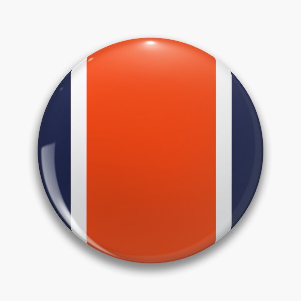 Item preview, Luton Navy White Orange Retro Football Stripes  designed and sold by Sporting Colour.