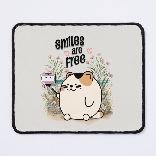 Item preview, Smiles are free  cat stickers  designed and sold by Hania777.