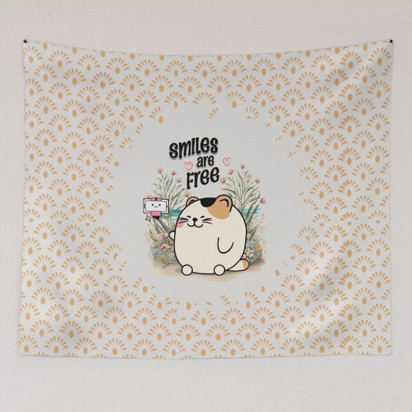 Item preview, Smiles are free  cat stickers  designed and sold by Hania777.