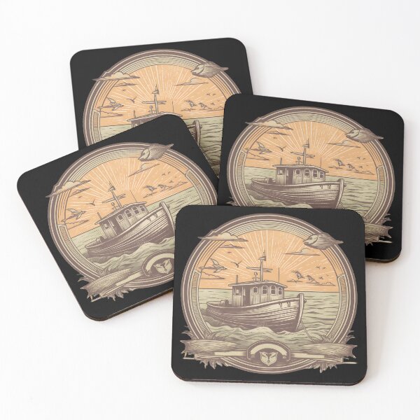 Artikelvorschau, Retro-Boot entworfen und verkauft von ArtbyAiGallery.